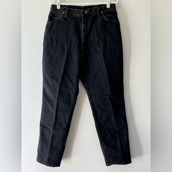Wrangler | Vintage Made in USA Black Denim - Ladies Size 10-12 - Picture 6 of 10
